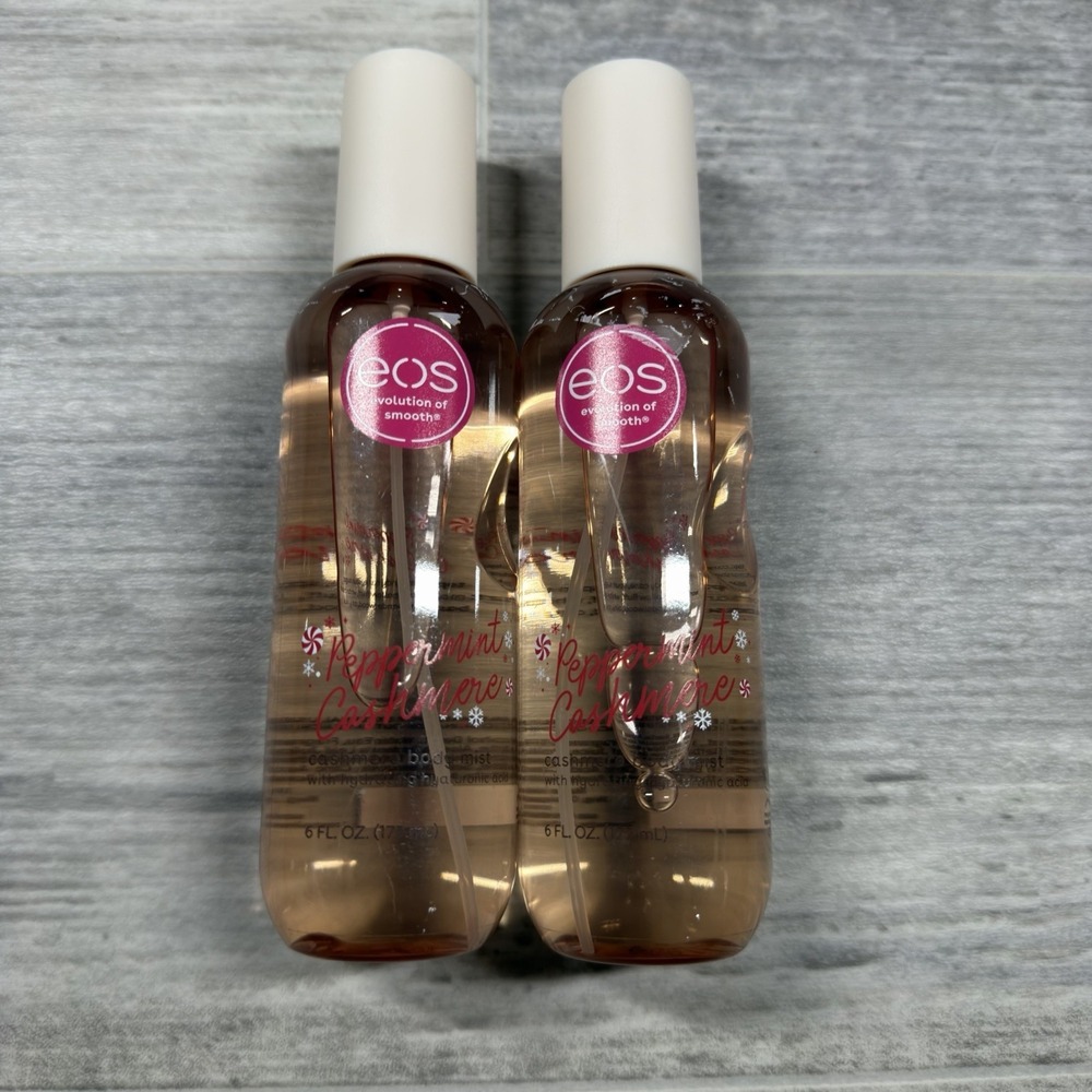 EOS Peppermint Cashmere Body Mist 2025 Limited Edition Holiday Scent Lot of 2